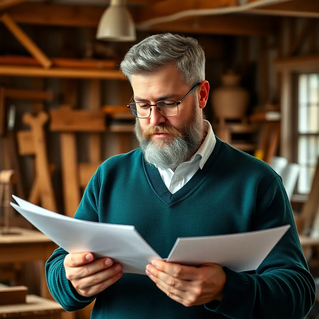 Portret van Bram de Vries, Eigenaar van De Vries Meubelfabriek