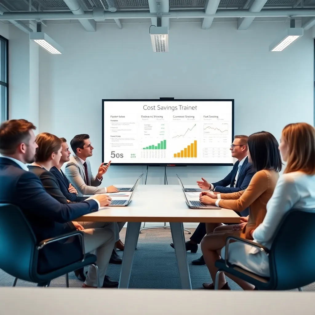 Trainer begeleidt een interactieve workshop over uitgavenbeheer
